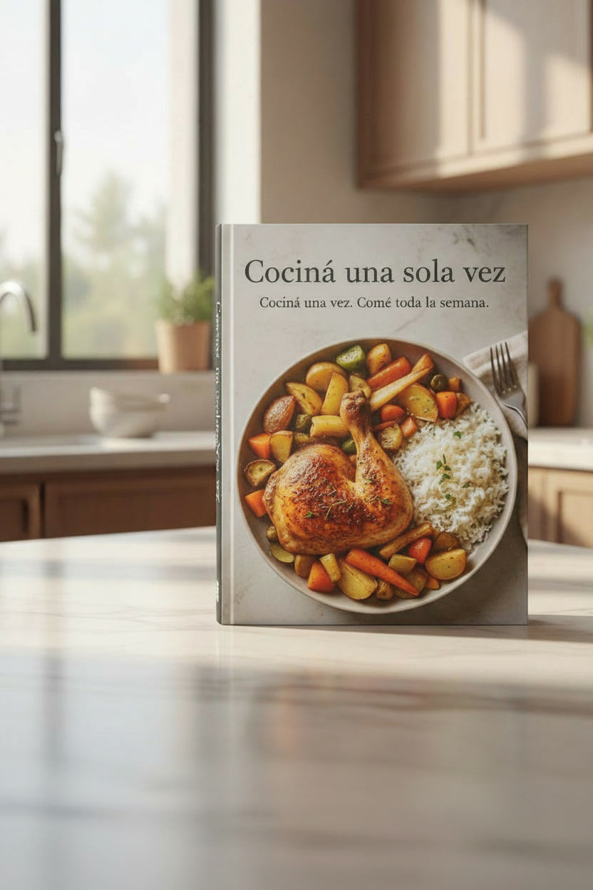 Sistema Cocina una Sola Vez: Ebook Completo + 3 Libros Bonus Incluidos